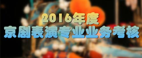 好好操逼网国家京剧院2016年度京剧表演专业业务考...